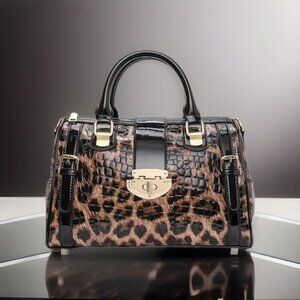 COPY - Leopard Print Leather Shoulder Bag – Serving Cougar Energy Daily